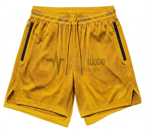 Quick Dry Stretch Anti-Bacterial Eco-Friendly Windproof Polyester Compression Mesh Liner Running Gym Sport Unisex Workout <b>Shorts</b> - Product Image 6