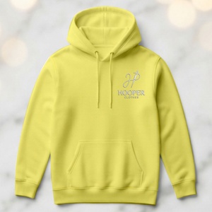 Top Sale Hooper Clothes Sustainable Light Yellow Color Men's Winter Pullover Street Wear <b>Hoodies</b> Custom Design Lined Breathable - Product Image 3