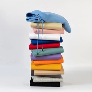 Sweat-shirt à capuche unisexe, coupe classique, en coton tricoté, couleur unie, décontracté, pour l'automne, avec poche avant, bleu, blanc, rose, 2027 - Product Image 2