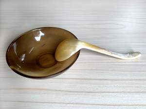 Bol en corne naturelle de qualité supérieure, tendance, vente en gros, fait main, résistant à la chaleur, jetable, pour la maison, l'hôtel et le restaurant - Product Image 3