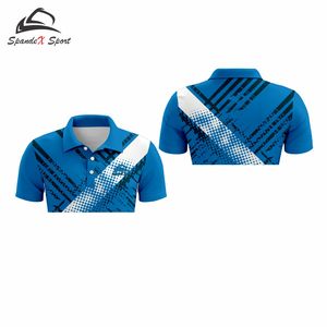 T-shirts imprimés en maille 100 % polyester de haute qualité, personnalisez votre propre chemise, impression numérique de logo, OEM ODM - Product Image 6