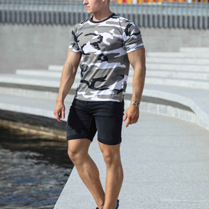 Men's Blank Jersey Short Sleeve T-<b>Shirt</b> Regular Fit O-Neck Casual Breathable Knitted <b>100</b>% <b>Polyester</b> 120g - Product Image 4