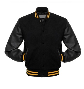 Tendance nouvelle mode 100% laine couleur varsité veste unisexe mouton motif personnalisé broderie collège extérieur Baseball veste hommes - Product Image 1