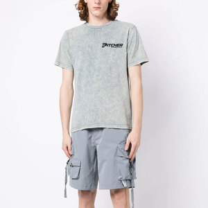 T-shirt délavé à l'acide pour homme, qualité supérieure, coupe confortable, choix de mode streetwear, vente chaude - Product Image 1