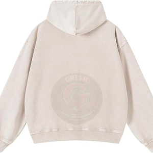 Sudadera con Capucha de Algodón Lavado para Mujer, Suave Felpa Francesa, con Acabado de Inspiración Vintage para un Estilo Urbano Informal - Product Image 4
