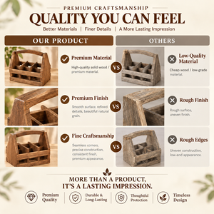 Organizador Multiusos de Madera de Acacia con Asa, Personalizado OEM, para Encimeras de Cocina y Organización del Hogar - Product Image 3