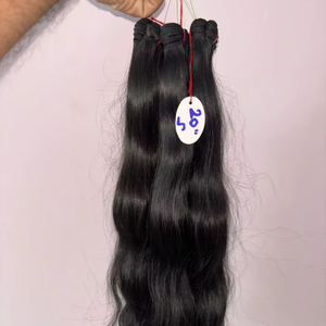 Extensions de cheveux vierges indiens Remy non traités en gros pour tissage de cheveux - Product Image 1