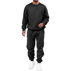 Conjunto de Sudadera con Capucha para Hombre, 2 Piezas |   Sudadera de Forro Polar y Pantalones Deportivos |   Ropa Deportiva Informal de Forro Polar Grueso - Product Image 6