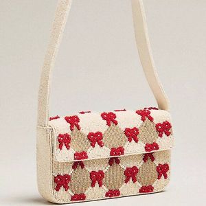 Beaded Eco-Friendly Fashion Trend Women's Handmade Summer Shoulder Bag with Zipper Closure - Product Image 3