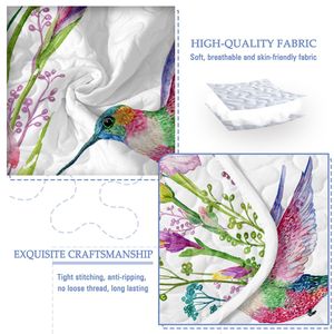 Set Copripiumino con Design di Uccelli e Fiori Colorati, 3 Pezzi, Misura King Size, Morbido e Caldo, Include 1 Copripiumino e 2 Federe per Camera da Letto - Product Image 4