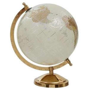 Globo Terráqueo Giratorio Ecológico de Alta Calidad, Metal Pulido, Forma Geométrica, Mapa Decorativo, Color Personalizable, Artesanía en Metal - Product Image 2