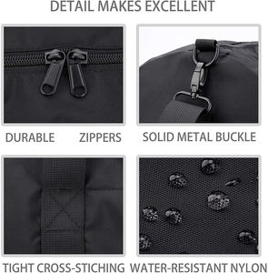 Sac de sport en denim résistant à l'eau, pliable, pour hommes et femmes, léger, avec poche intérieure en polyester, capacité 30-40L, réglable - Product Image 5