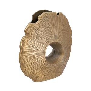 Decorative Metal Flower <b>Vase</b> <b>Gold</b> Finish Abstract Customizable Designs <b>Gold</b> Finish Modern Tabletop <b>Vases</b> & Flower Pot For Sale - Product Image 5