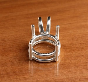 Handmade 925 Silver 10mm Round 4 Prong Semi Mount Designer Charm Pendant Empty Stone Setting DIY Keepsake Resin Jewelry Findings - Product Image 4