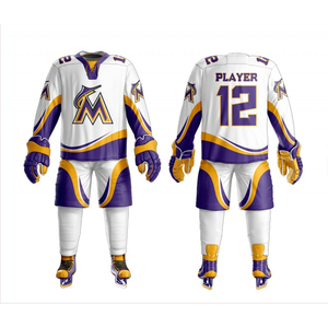 Made Pakistan Printed Ice Hockey Uniforms 100% Polyester Quick Dry Anti-Bacterial Breathable Latest Design for Men's Online <b>Sale</b> - Product Image 1