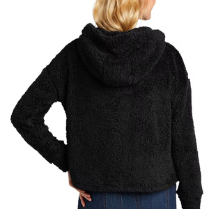 Wholesale Women Lightweight Sherpa Faux <b>Fur</b> <b>Lined</b> <b>Hoodie</b> Custom Front Pullover Thick Fleece Embroidered Breathable Winter Warm - Product Image 6