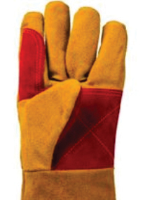 Holy Signs International HSI-1451 Heavy Duty Leather Welding <b>Gloves</b> Cotton Liner Heat Resistant Reinforced Palm <b>Long</b> Stick TIG - Product Image 4