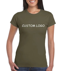 Hottest New Women's Neck 100% Cotton Short Sleeves <b>Wide</b> <b>Neckline</b> Solid Eco-Friendly Summer Your Own Logo Customized <b>T</b>-<b>Shirts</b> - Product Image 4