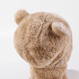 Windproof <b>Cute</b> Adorable <b>Bear</b> Eared Beanie Caps Faux Fur Earflap Hat for Unisex Adults Winter Outdoor Warm Hooded Cap 56-58cm - Product Image 6