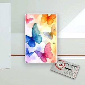 Professional Butterfly Pattern Acrylic Magnetic <b>Lash</b> Tiles Rectangle Eyelash <b>Extension</b> <b>Glue</b> Reusable Custom Logo Beauty Tool - Product Image 3
