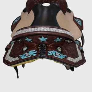 Sillas de Montar de Cuero Genuino de Alta Calidad Estilo Occidental para Doma Clásica |   Varios Tamaños para Montar a Caballo |   Silla de Montar Inglesa para Doma Clásica - Product Image 5