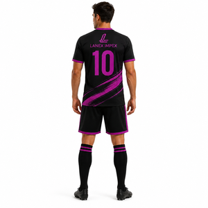 ชุดยูนิฟอร์มฟุตบอลสั่งทำขายส่ง เสื้อและกางเกงฟุตบอลมืออาชีพสำหรับสโมสร สถาบันฝึกสอน และทีม พร้อมการพิมพ์แบบ Sublimation เต็มรูปแบบ - Product Image 4