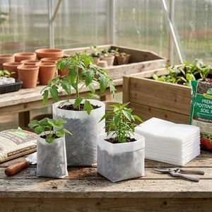 Cocopeat y Virutas de Cáscara de Coco de Bajo Contenido de Cloruro (EC) de Primera Calidad, Bolsa de Cultivo de Tela No Tejida Blanca, Medio de Cultivo para Hidroponía, Invernadero, Vivero - Product Image 6