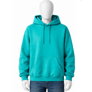 Sudadera con Capucha para Hombre, 100% Algodón Felpa, Logotipo Personalizado, Corte Regular, 380g, Manga Larga, Color Sólido, Invierno, Teñido Liso, Transpirable, Informal - Product Image 5