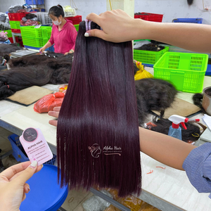 18 pulgadas 12A alto grado brillante calidad superior hueso recto extensiones de cabello vietnamita cutícula alineada peluca frontal cabello humano - Product Image 6