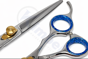 Ensemble de ciseaux de coiffure professionnels en acier japonais, ultra-affûtés, pour barbier, ciseaux à effiler, ensemble de ciseaux de salon, emballage personnalisé - Product Image 4