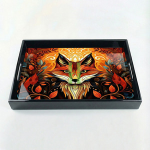 BEST-SELLER Plateau de service décoratif moderne en laque de haute qualité, fabriqué à la main par une usine vietnamienne, prix de gros attractif - Product Image 2