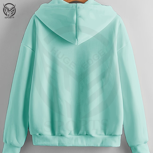 Sweat à capuche zippé pour homme, coupe oversize, en molleton bouclette épais, à épaules tombantes, haute qualité, séchage rapide, coupe-vent, pour l'hiver - Product Image 2