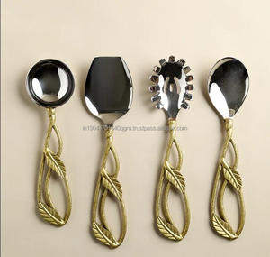 ขายชุดเสิร์ฟทองและเงิน 4 ชิ้นหรูหราทันสมัย - Product Image 6