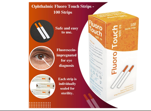 Bandes de diagnostic ophtalmiques stériles, bandes de test, fournitures manuelles pour l'adaptation des lentilles de contact ophtalmiques. - Product Image 1