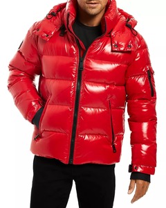 Customizable Men's Winter Coat Puffy Down <b>Padded</b> Bubble Puffer <b>Jacket</b> Shiny <b>Waterproof</b> Breathable Windbreaker with OEM Options - Product Image 5