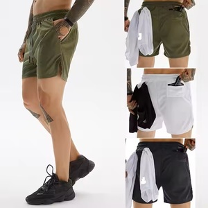 Pantalones Cortos Deportivos Casuales de Verano Hechos a Medida para Hombre, con 2 Bolsillos, para Gimnasio y Running, de Spandex/Algodón, de Secado Rápido y Transpirables - Product Image 5