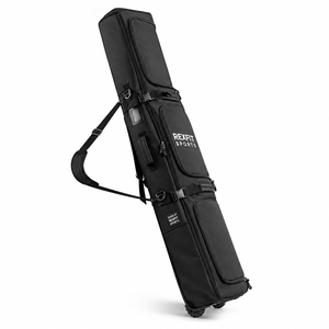 Bolsa de Snowboard Negra Deportiva REXFIT con Ruedas, Correa para el Hombro, Bolsa de Transporte Acolchada para Equipo de Snowboard con Diseño Personalizado - Product Image 1