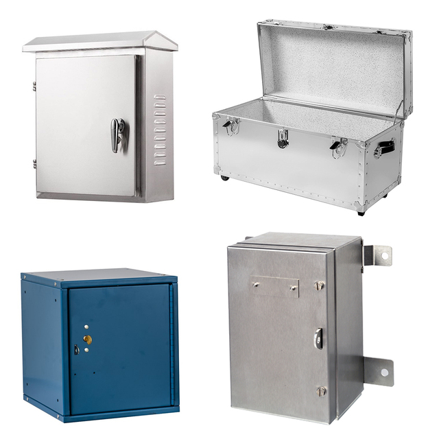 Custom Stainless Steel Aluminum Iron Metal Sheet Enclosure Storage Boxes
