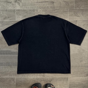 Hip Hop Streetwear Rhinestone Boxy Fit <b>TShirts</b> for Men High Quality Heavy Cotton Oversized Washed T-Shirt with high quality - Product Image 3