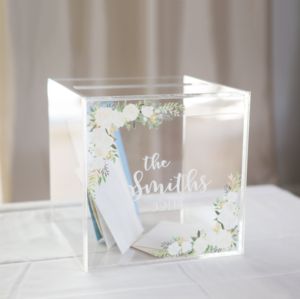 Customizable for Modern Wedding Card Box with Easy Assembly Plastic <b>Corner</b> <b>Shelf</b> for Guest Wishes and Cards Storage - Product Image 6
