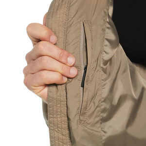 Veste matelassée à capuche pour homme, couleur unie, fermeture éclair, coupe-vent, vêtements d'extérieur décontractés d'hiver, rembourrage en polyester, coupe régulière - Product Image 6