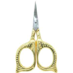 Ciseaux vintage de style européen en forme de hibou, manche en acier avec pointe en alliage, lames tranchantes - Product Image 1