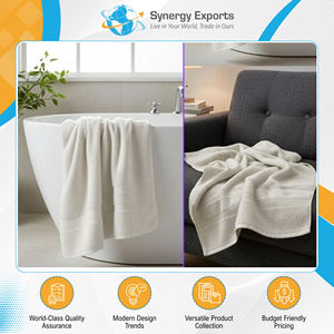 Serviettes en coton 100% sans torsion, tissées, de qualité supérieure, très résistantes, fabriquées en Inde, disponibles en grande quantité. - Product Image 5