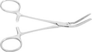 Pince bouledogue à poignée annulaire en acier inoxydable, faible MOQ, vente en gros 45 °   Instruments chirurgicaux angulaires certifiés CE Classe I, manuels - Product Image 3