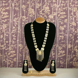 Lot de colliers longs plaqués or 14K, 18K, 24K, ensemble de colliers longs traditionnels, ensemble de colliers de mode en laiton doré. - Product Image 2