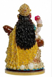Saraswati Ji Resin <b>Statue</b> Handmade Traditional <b>Religious</b> Radha Krishna Figure Decor for Tabletop Home Office Living Room Display - Product Image 3