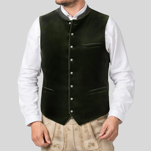 Chaleco Trachten al por Mayor OEM ODM con Diseño de Logotipo Personalizado y Tela de Alta Calidad Hecha en Pakistán - Product Image 4