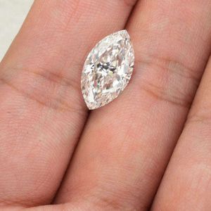 Diamant de laboratoire de 3 carats, taille marquise, couleur F, clarté VVS VS, certifié IGI, excellente taille brillante, pierre lâche de haute qualité - Product Image 5