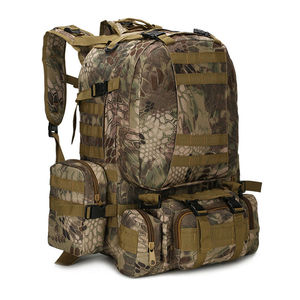 Sac à dos tactique de randonnée en plein air 3D à cadre externe 80L pour l'alpinisme, le camping, la randonnée et les voyages - Product Image 2