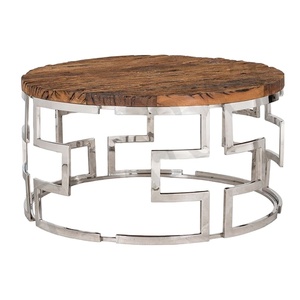 METAL COFFEE <b>TABLE</b> WITH WOODEN TOP MODERN DINING <b>TABLE</b> BEST SELLING <b>SOFA</b> CENTER <b>TABLE</b> - Product Image 1